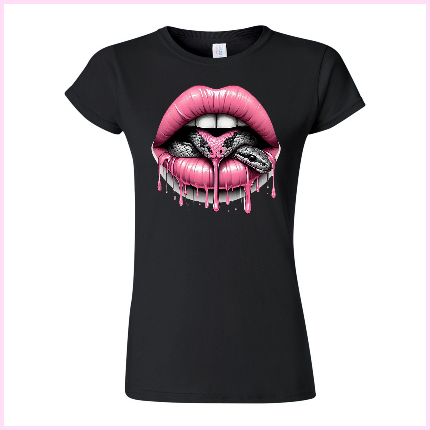 T-Shirt Pour Femmes - Pink Snake