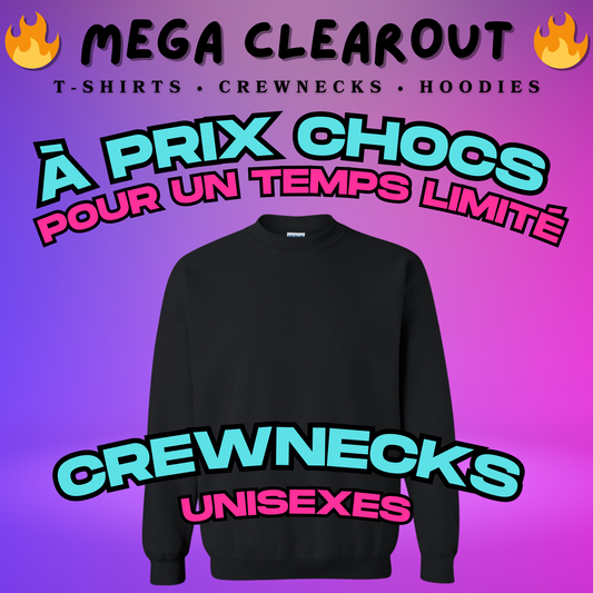 CREWNECKS UNISEXES PERSONNALISÉS
