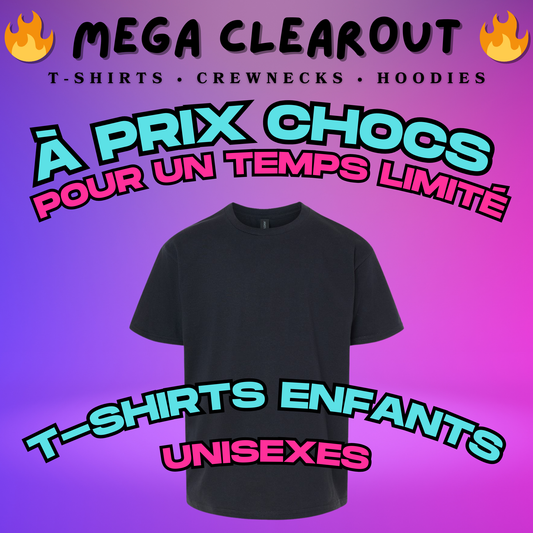 T-SHIRTS ENFANTS UNISEXES PERSONNALISÉS