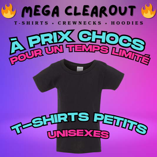 T-SHIRTS PETITS UNISEXES PERSONNALISÉS