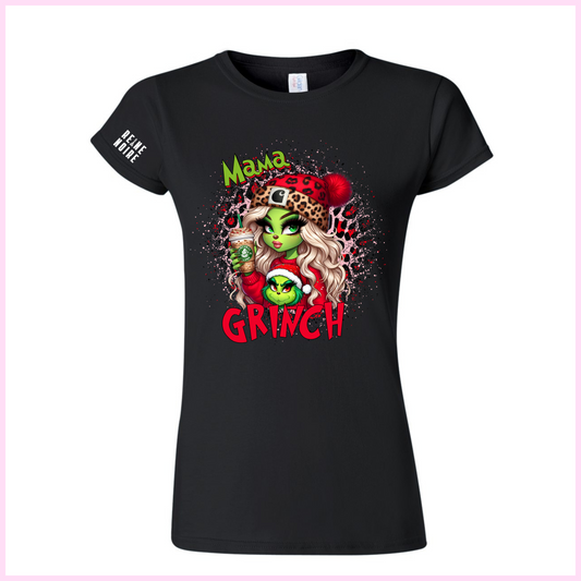 T-Shirt Pour Femmes - Grinchmas Buck - Ajouts Possibles D’enfants