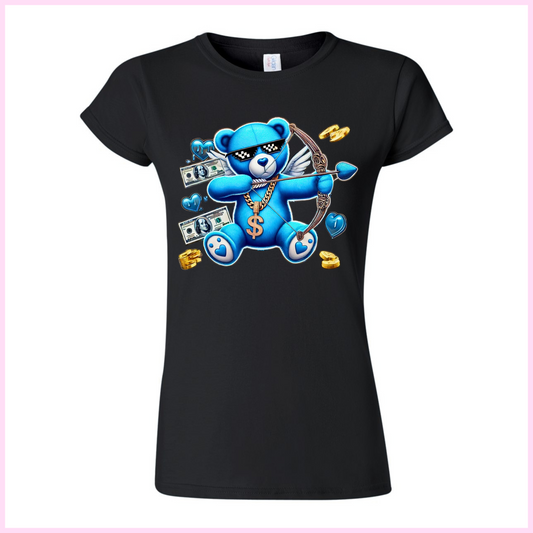 T-Shirt Pour Femmes - Cupid Blue Cash