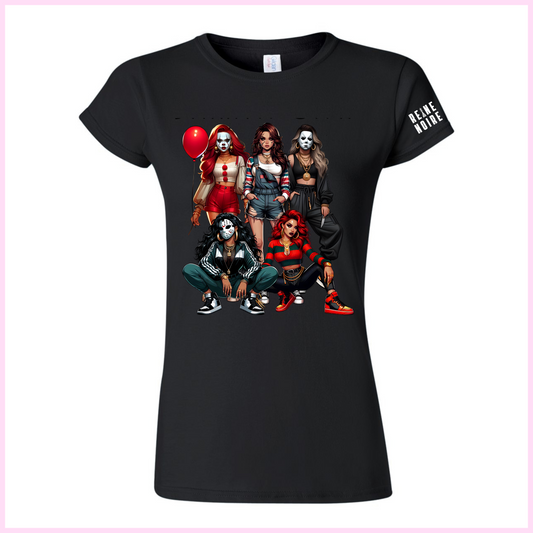 T-Shirt Pour Femmes - Badass Halloween Personnage Féminin