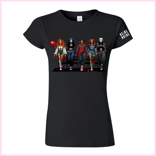 T-Shirt Pour Femmes - Mean Horreur Girls