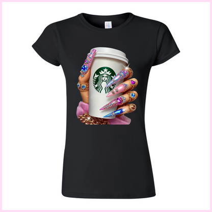 T-Shirt Pour Femmes - Starbucks Nails