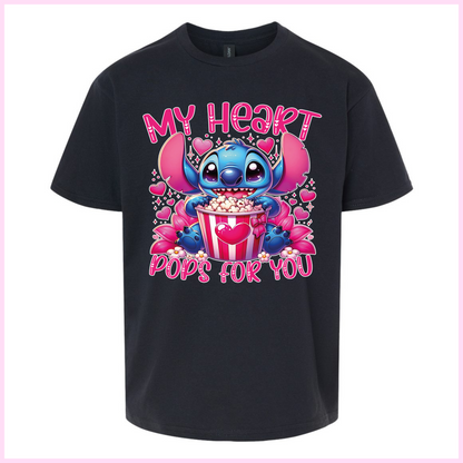 T-Shirt Pour Enfants - My Heart Pop For You