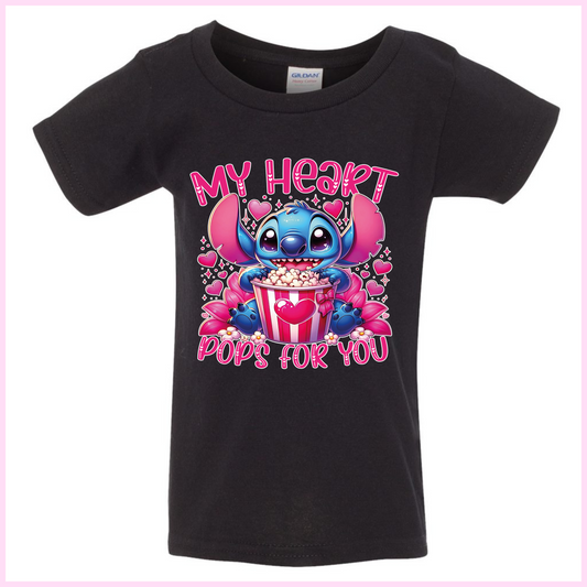 T-Shirt Pour Enfants - My Heart Pop For You