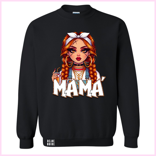 Crewneck Unisexe - Mama Bling Bling + Ajouts D’enfants Possibles