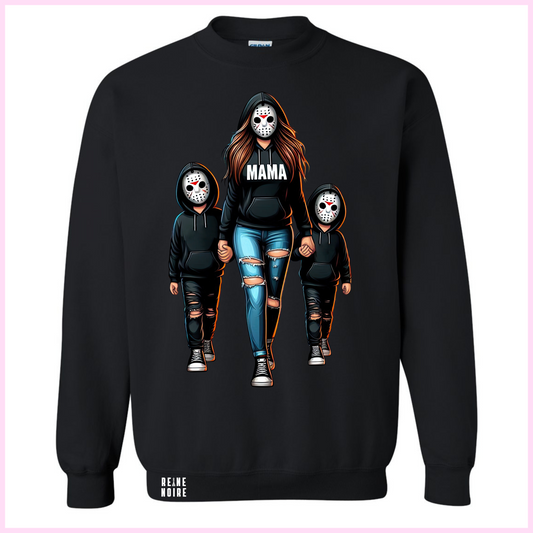 Crewneck Unisexe - Halloween Mama + Enfants