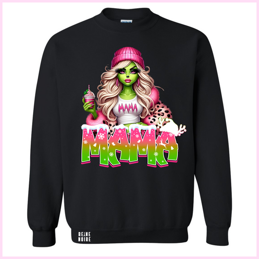 Crewneck Unisexe - Grinchette - Ajouts D’enfants Possibles