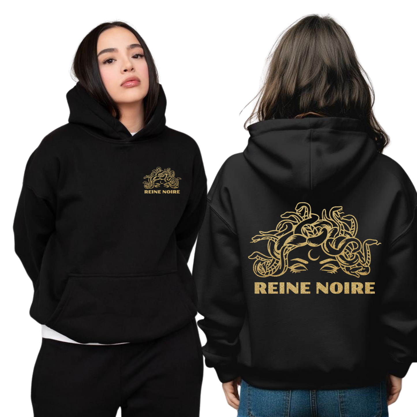 Coton Ouaté Unisexe - Reine Noire Officielle - Demi Médusa