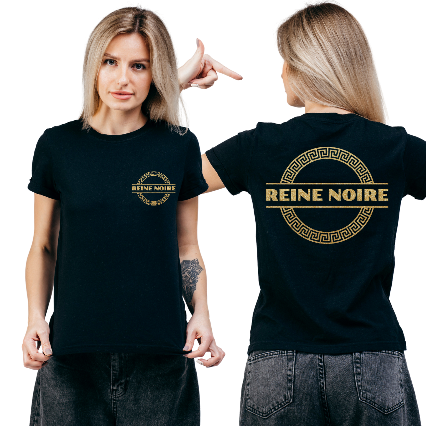 T-Shirt Pour Femmes - Reine Noire Officielle - Round Médusa