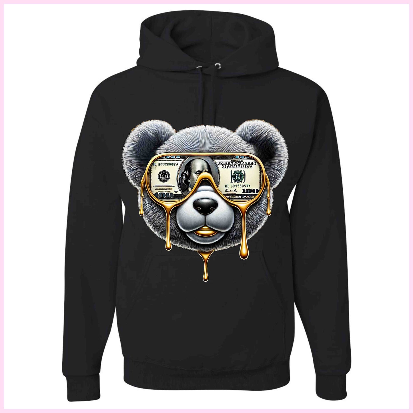 Coton Ouaté Unisexe - Bear Money Glasses